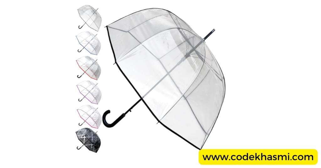 مظلة كولار اند كافس لندن الشفافة امازون